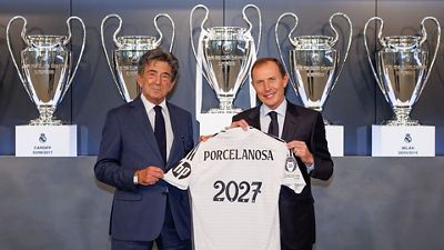 Porcelanosa, nuevo partner oficial del Real Madrid