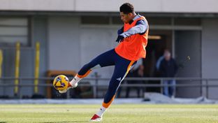 バレンシア戦に向けた最後の練習