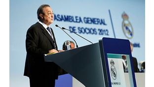 Discurso integro del presidente del Real Madrid, Florentino Pérez, en la Asamblea General de Socios 2012