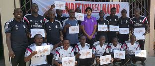 Escuela sociodeportiva de la Fundación Real Madrid en Pointe Noire