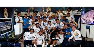 La celebración en el vestuario