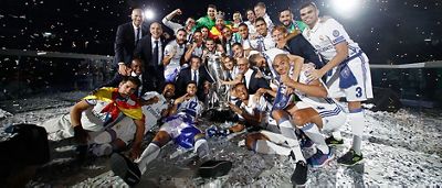 The Bernabéu rocks to the sound of the European champions' celebrations