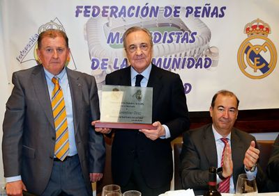 florentino pérez acudió al xxii aniversario federación peñas de la comunidad madrid