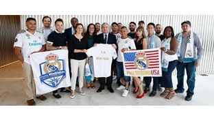 Florentino Pérez recibió a la Peña Madridista New York City