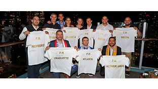 Butragueño y Arbeloa, con las peñas madridistas en Estados Unidos