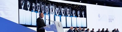 Florentino Pérez: “Este es un club unido y esa es nuestra fuerza, la fuerza del madridismo”