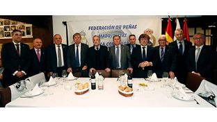 Florentino Pérez, en el XXIII aniversario de la Federación de Peñas Madridistas de la Comunidad de Madrid