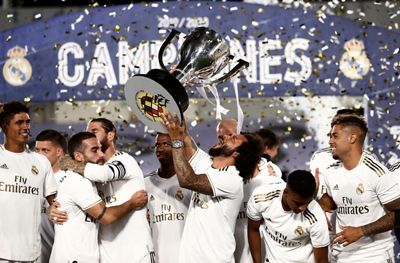 así celebró el real madrid la 34ª liga