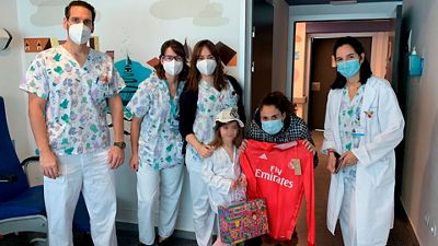 Los jugadores enviaron un mensaje a los niños hospitalizados
