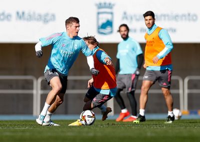entrenamiento del real madrid en málaga