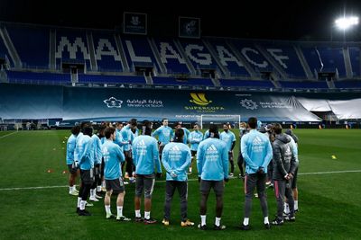 entrenamiento del real madrid en málaga