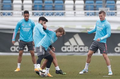 entrenamiento del real madrid