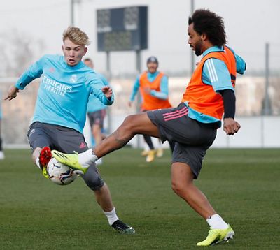 entrenamiento del real madrid