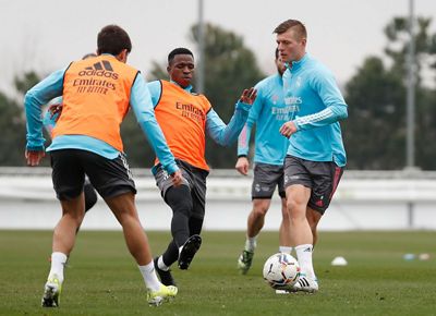 entrenamiento del real madrid