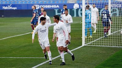 1-2: Victoria en Huesca con dos goles de Varane
