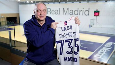 Pablo Laso, el entrenador con más partidos en la historia del Real Madrid