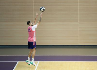 entrenamiento del real madrid de baloncesto