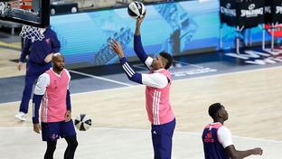Último entrenamiento antes de la final de la Copa del Rey