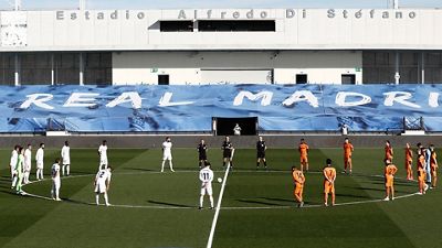 Minuto de silencio en el Di Stéfano en memoria de Pachín