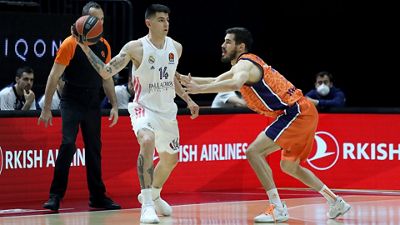 89-78: El Real Madrid pierde en la cancha del Valencia Basket