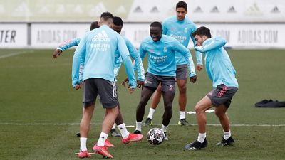 El equipo prepara el partido contra el Atalanta