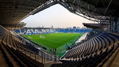 Primera visita al estadio de Bérgamo