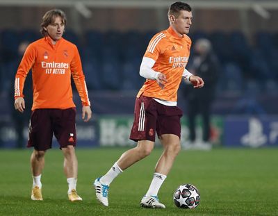 entrenamiento del real madrid en el estadio de bérgamo