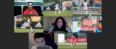 Ivana participa en una videollamada con los ganadores del concurso “Reporteros por un día”