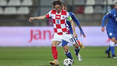 Modrić bate el récord de partidos con Croacia