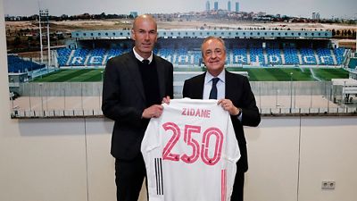 Zidane, 250 partidos como entrenador del Real Madrid