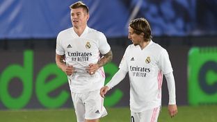Modric llega a las 250 victorias como madridista y Kroos, a las 200