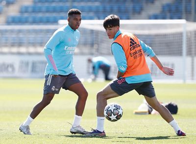 entrenamiento del real madrid