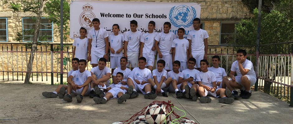 Escuelas sociodeportivas de la Fundación Real Madrid en colaboración con UNRWA, Palestina 
