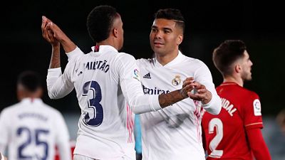 2-0: El Madrid sigue en la lucha por la Liga
