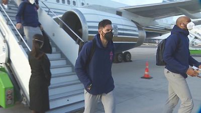 Así fue la llegada del Real Madrid a Estambul