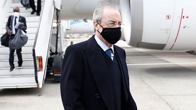 El presidente, con el equipo en Londres