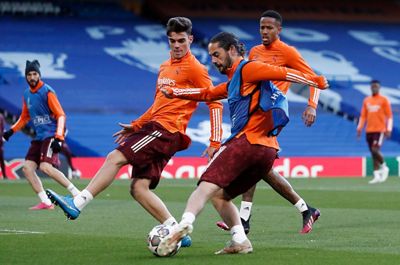 entrenamiento del real madrid en londres