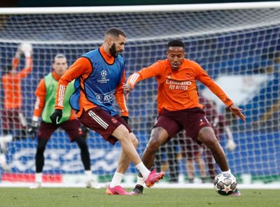 entrenamiento del real madrid en londres