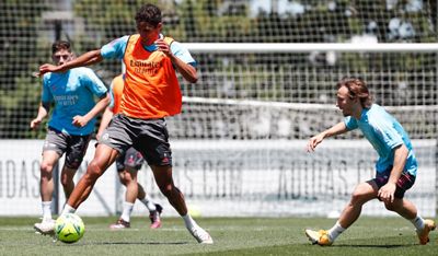 entrenamiento del real madrid