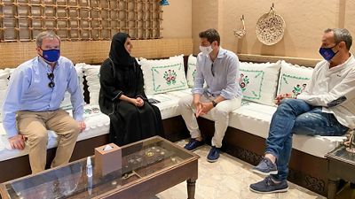 Casillas se reunió con el socio de la Fundación Real Madrid en Dubái