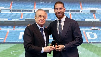 Acto de homenaje y despedida de Sergio Ramos