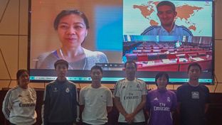 Primera formación telemática para la escuela de la Fundación en Jinzhai (China)