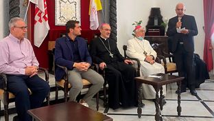 La Fundación Real Madrid visita al Patriarca Latino de Jerusalén