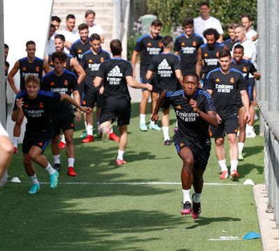 entrenamiento del real madrid