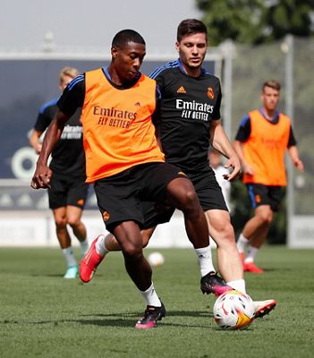 entrenamiento del real madrid