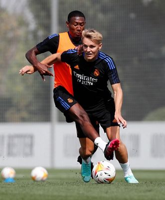 entrenamiento del real madrid