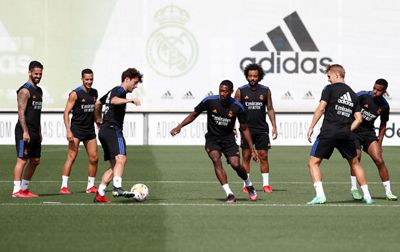 entrenamiento del real madrid