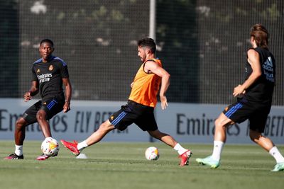 entrenamiento del real madrid