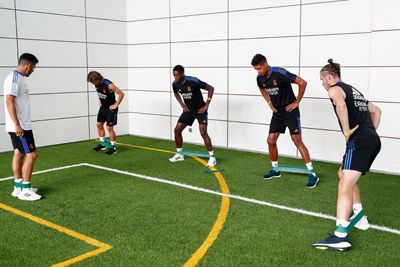entrenamiento del real madrid