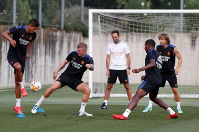 entrenamiento del real madrid